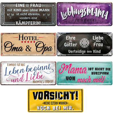 Modern Ab 1960 Blechschild Schilder Wandschild 28x12cm Lustige Spruche Dekoration Reklame Sammeln Seltenes Subzy Mk